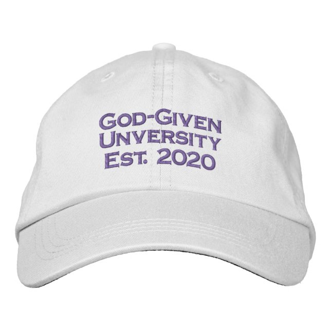 God-Given University Adjustable Baseball Cap (Front)
