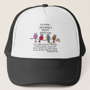 God Gives a Hoot Owls Trucker Hat