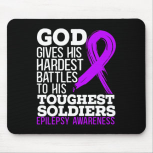 God Gives His Hardest Battle To His Toughest Soldi Mouse Pad