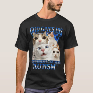 God gives most powerful soldiers autism awareness T-Shirt