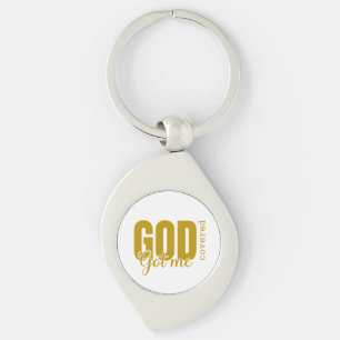 God Got Me Covered –Inspirational Christian metal Key Ring