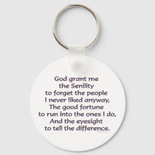 God Grant Me Humour Key Ring