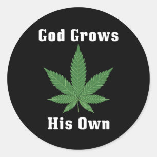 God Grows His Own Classic Round Sticker