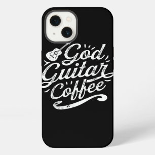 God Guitar Coffee Music Lover Funny Christian iPhone 13 Case