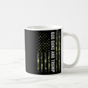 God Guns And Trump 2nd Amendment Usa Flag American Coffee Mug