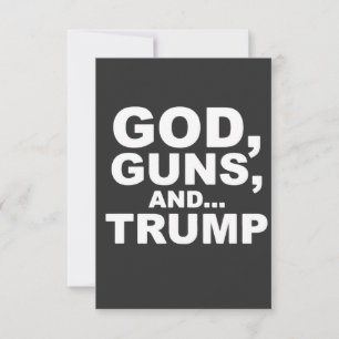 God, Guns, and Trump inauguration Day 2025 Thank You Card
