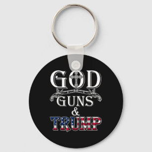 God Guns And Trump Shirt 2nd Amendment T Shirt Key Ring
