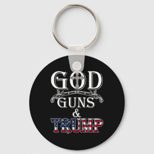 God Guns And Trump Shirt 2nd Amendment T Shirt Tru Key Ring