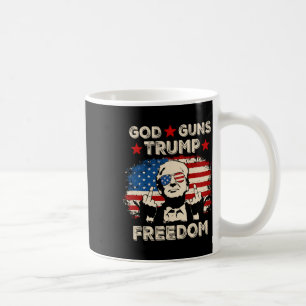 God Guns Trump Freedom Republican Conservative Vin Coffee Mug