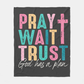 God Has A Plan Fleece Blanket