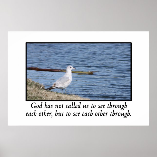 God has called us to see each other through poster (Front)