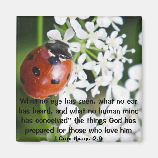 God has prepared bible verse 1 Corinthians 2:9 Magnet