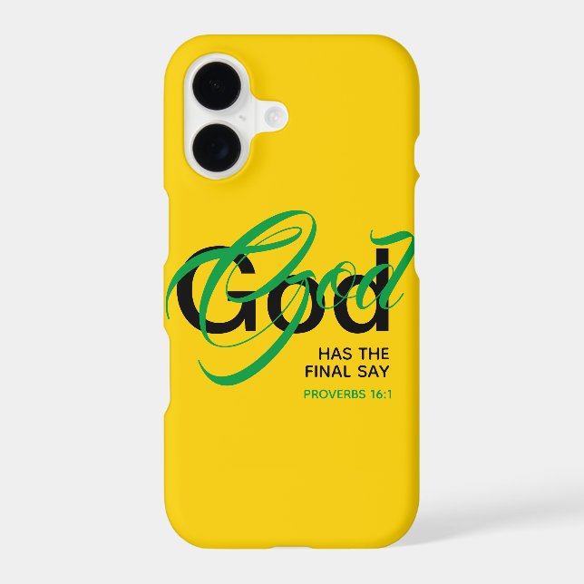 GOD HAS THE FINAL SAY Proverbs Scripture Christian (Back)