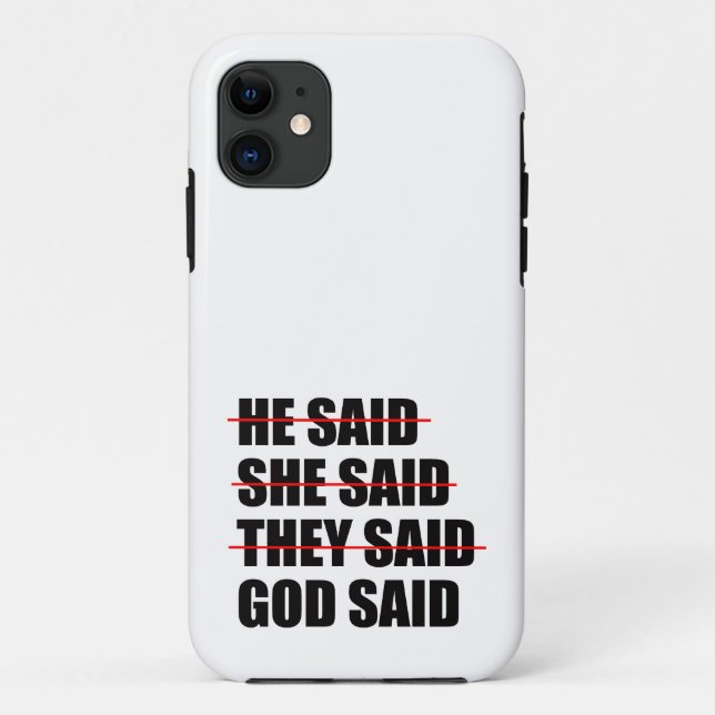 God Has the Final Word  Case-Mate iPhone Case (Back)