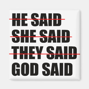 God Has the Final Word Magnet