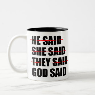 God Has the Final Word Two-Tone Coffee Mug