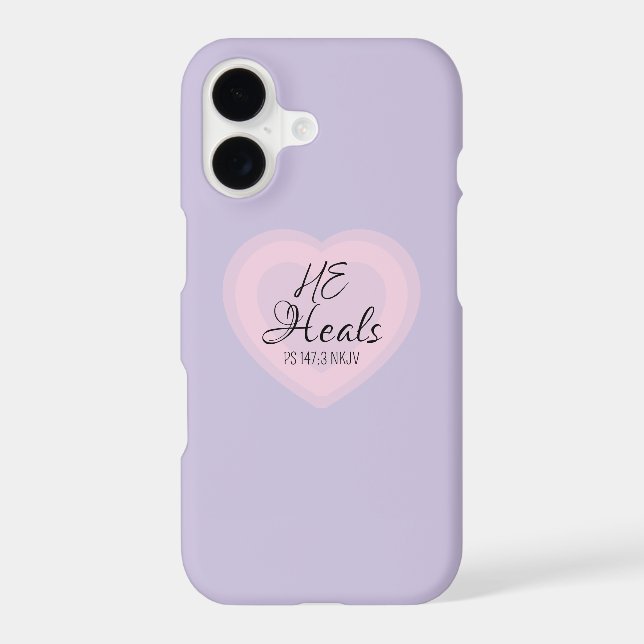 God Heals the Brokenhearted Light Purple Comfort (Back)