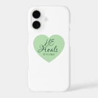 God Heals the Brokenhearted Soft Green Encouraging