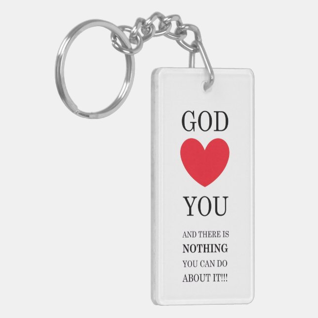 God Heart You Key Ring (Front Left)
