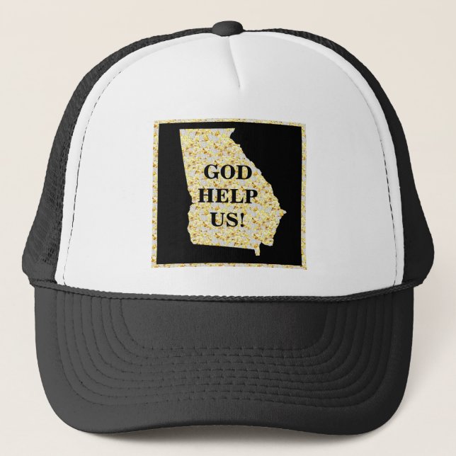 GOD HELP US GEORGIA TRUCKER HAT (Front)
