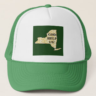 GOD HELP US NEW YORK TRUCKER HAT