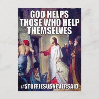 God Helps (SJNS) Postcard
