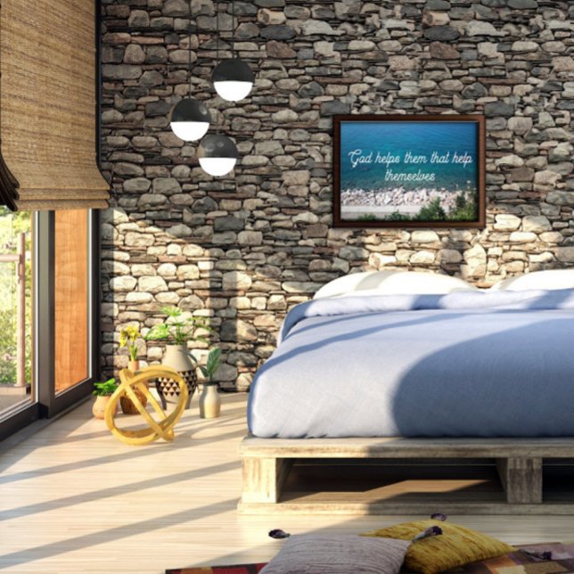 God helps them that help themselves proverb poster (Creator Uploaded)