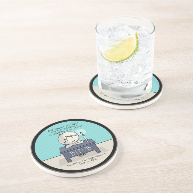 God Ignites Our Light Coaster (Side)