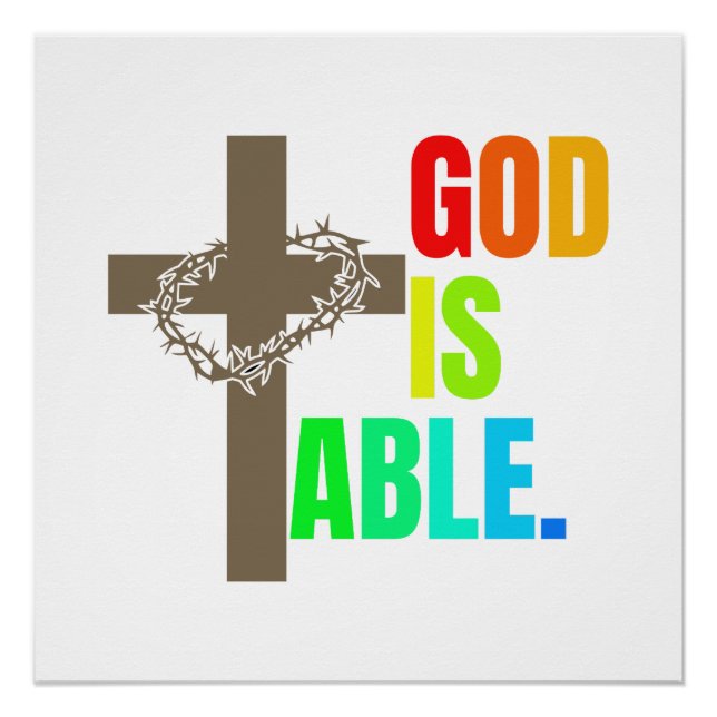 GOD IS ABLE. POSTER (Front)