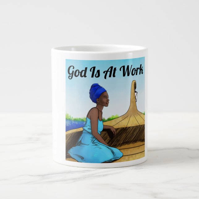 God Is At Work Mug (Front)