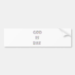 god is bae bumper sticker