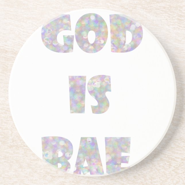 god is bae coaster (Front)