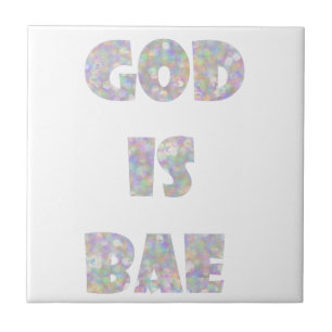 god is bae tile