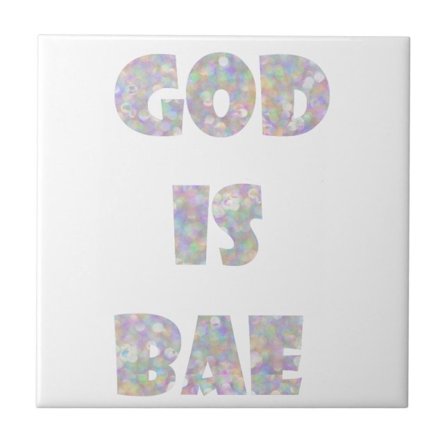god is bae tile (Front)