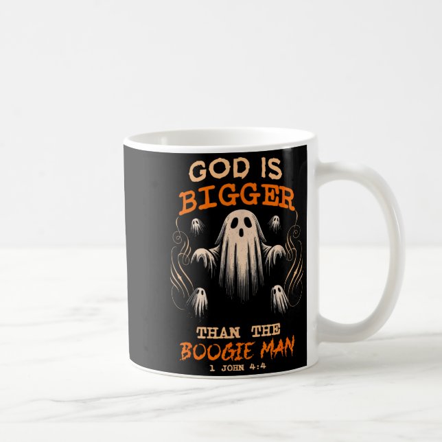 God Is Bigger Soky Season Christian Funny Hallowee Coffee Mug (Right)