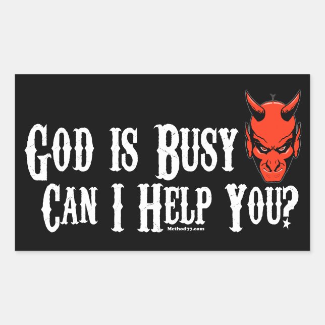 God is Busy B stickers (Front)