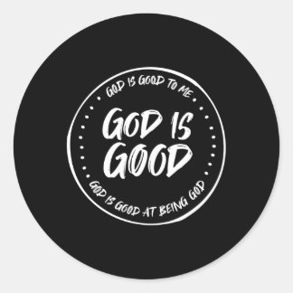 God Is Classic Round Sticker