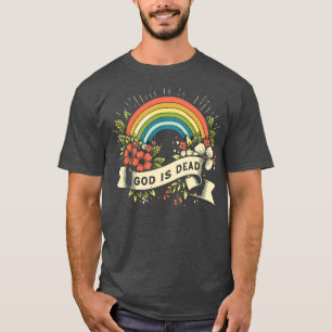God Is Dead Vintage Atheist Design T-Shirt