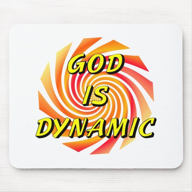 God is Dynamic Christian Mouse Pad (Front)