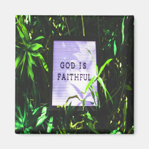 God is Faithful Christian Inspirational Magnet