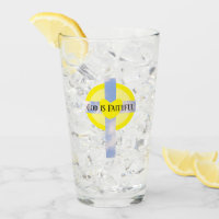 God is Faithful Cross Healing Bible Verse Yellow