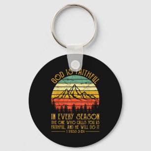 God Is Faithful In Every Season Men Women Kids Chr Key Ring