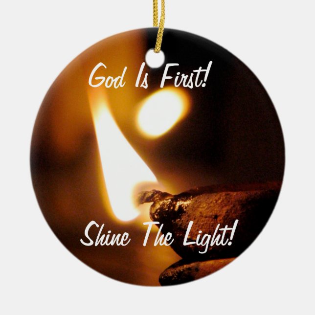 God Is First! Ornament (Front)
