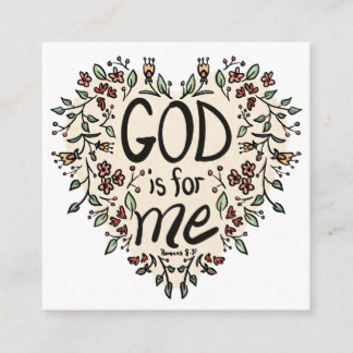 God is for Me Enclosure Card