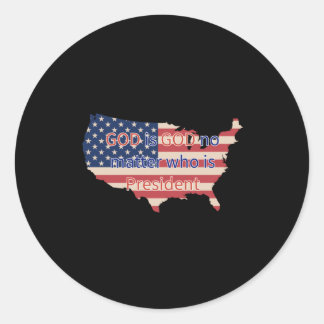God Is God  Classic Round Sticker