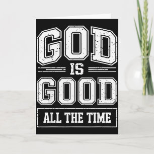 God Is Good All The Time Christian Faith Quote Bib Card