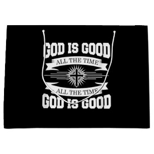 God is good all the time - Christian Large Gift Bag