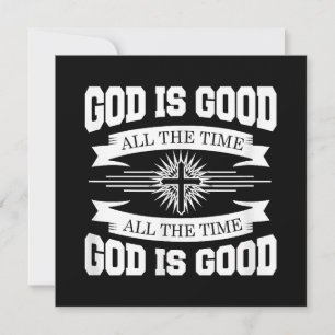 God is good all the time - Christian Save The Date
