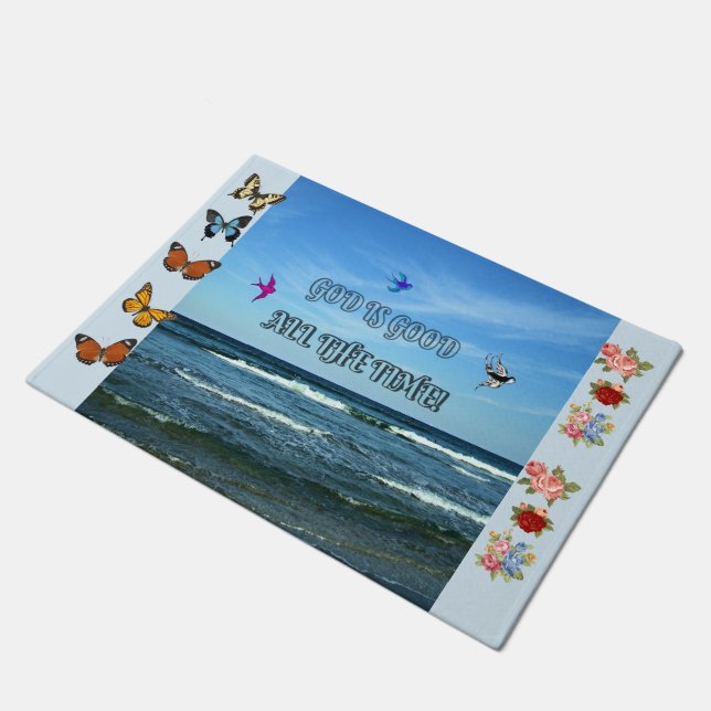 God Is Good All The Time Doormat (Angled)