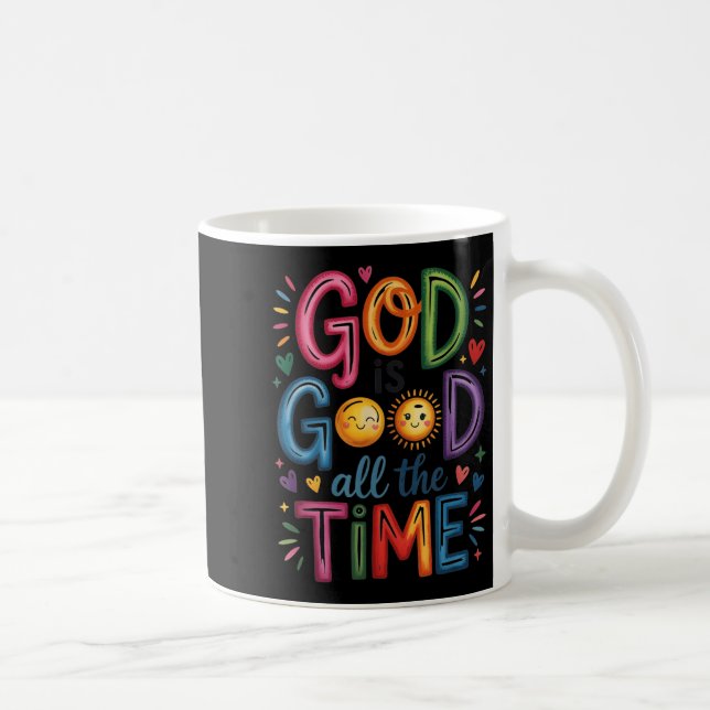 God Is Good All The Time Jesus Christ Christian Gi Coffee Mug (Right)